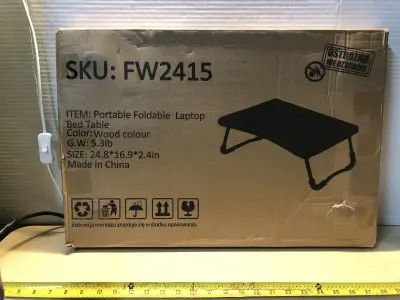Portable foldable laptop table