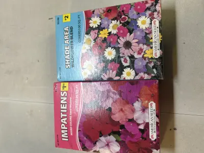2 assorted flower seeds
