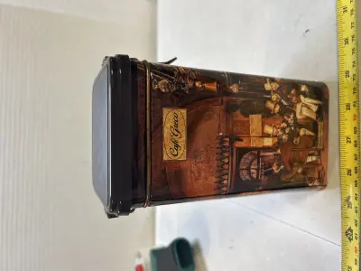 vintage coffee can