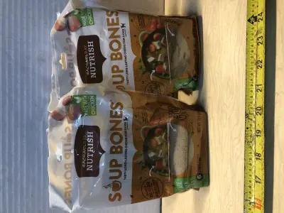 4 bags soup bones 12.6oz exp:5/23/26