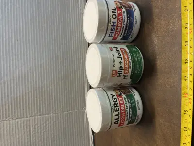 allergy & itch relief , hip+ joint & fish oil