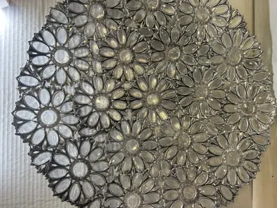 floral beaded wall decor