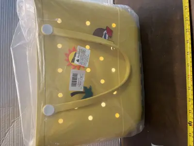 yellow tote bag