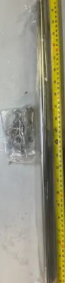 stainless steel kitchen rail with sliding hooks