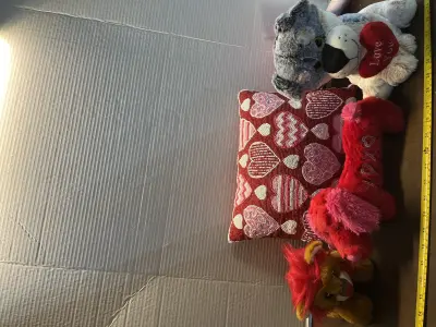 3ct stuffed animals , 2ct pillows