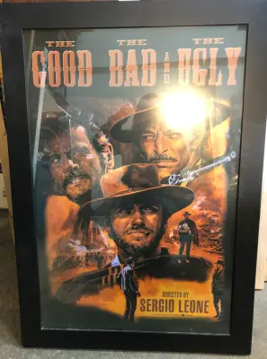 The good the bad and the ugly framed movie poster image
