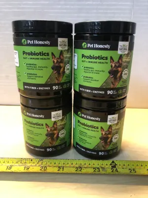 4 tubs 90 soft chews probiotics gut and immune health exp:4/16/26