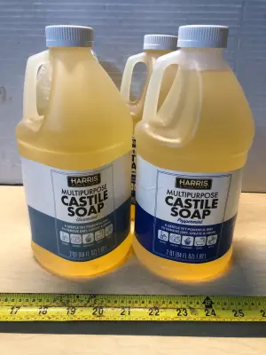 4 bottles multipurpose Castile soap 64oz each
