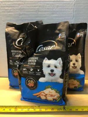 3 bags 5lb Cesar dog food exp:4/24/26