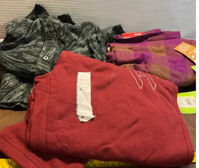 30x 30 trousers, medium joggers , medium jacket