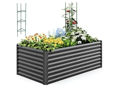 Galvanized raised garden bed (similar to image)