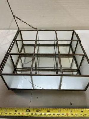 mirrored trinket box small crack