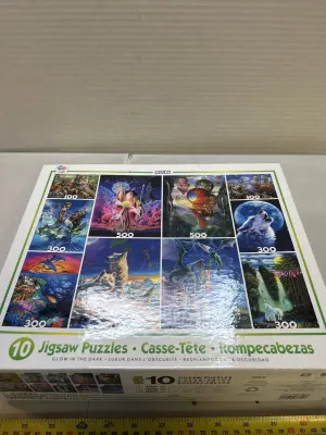 set of 10 jigsaw puzzles