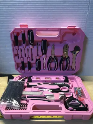 Pink work pro tool kit