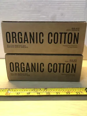 2 boxes organic cotton long liners