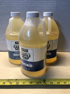3 bottles 64oz multipurpose Castile soap