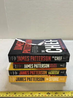 4 james paterson books as is