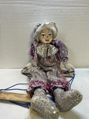swinging clown needs re-glued and washed