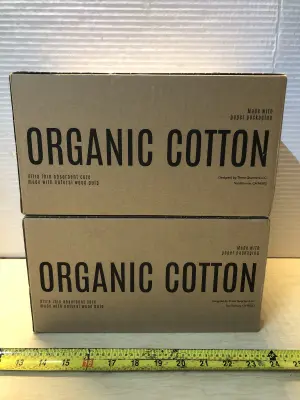 2 boxes organic cotton overnight pads with wings