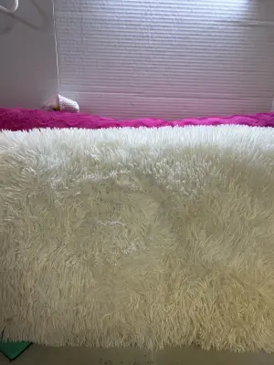 2 fuzzy body pillows