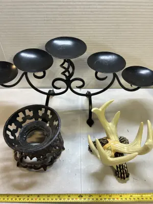 3 candle holders