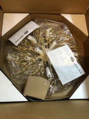 Tree branch chandelier missing crystals