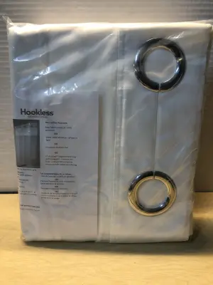 2pc hookless shower curtains