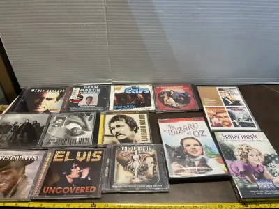 10ct music disc, 3ct movie DVDs