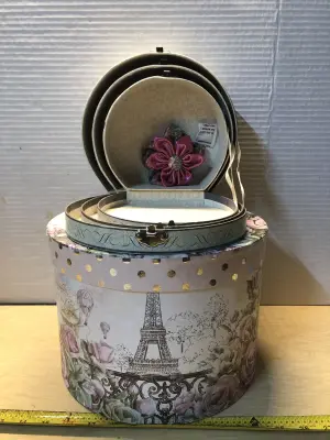 4 pc decorative Paris boxes