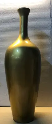 Golden plastic vase