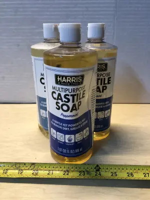 3 bottles 32oz multipurpose Castile soap