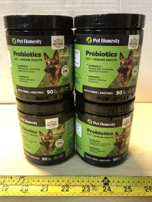 4 tubs 90 chews each probiotics gut and immune health exp:4/16/26