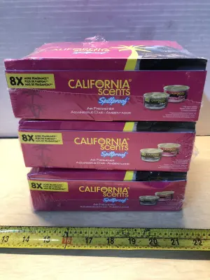 3 boxes 12 cherry car scents each