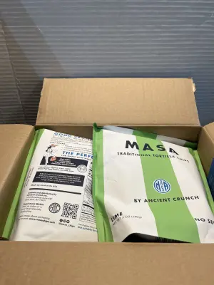 lot of masa tortilla chips