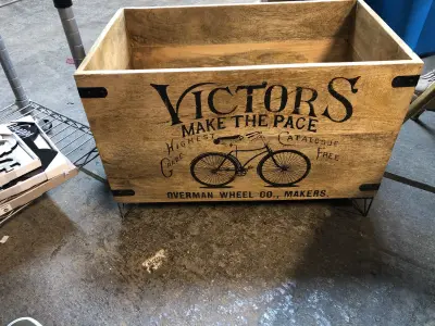 Wooden storage box