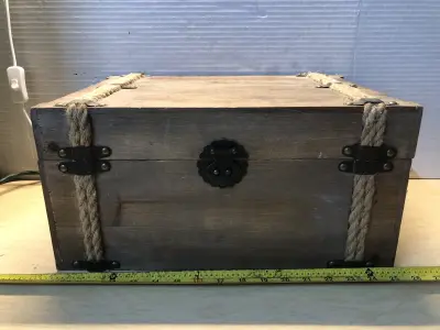 Wooden storage box