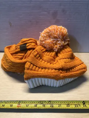 C.C scarf and hat