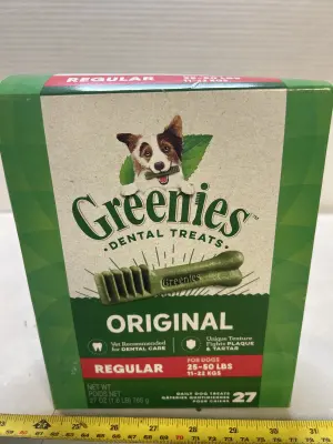 value regular greenies treats past date