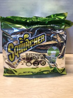 3 bags 23.83oz sqwincher electrolyte beverage mix lemon lime