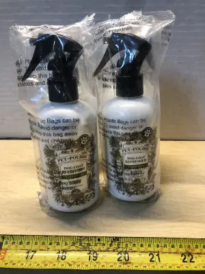 4 bottles 8oz pet pourri dog coat refresher