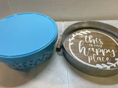 tray and cookie container