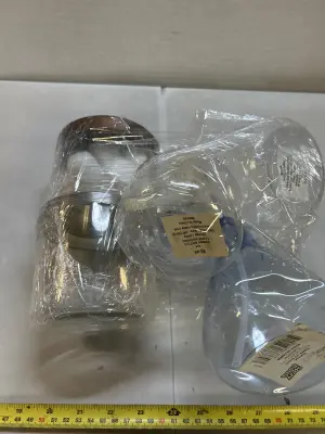 3 spray bottles  and 2 jars