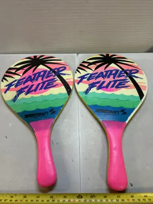 2 vintage 90’s paddle ball paddles