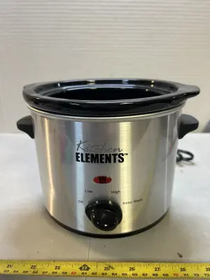 small crockpot missing lid needs cleaned as is
