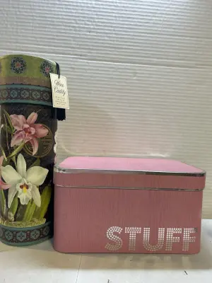 wine caddy and decorative box