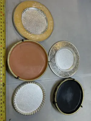candle holder/ tray lot
