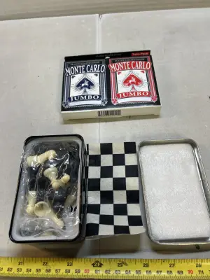 playing cards and mini chess