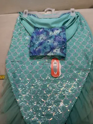 youth XXL 3 piece mermaid swimsuit