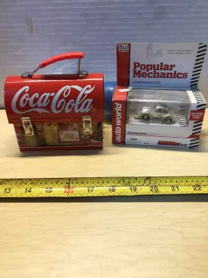 Coke cola tin popular mechanics electric slot racer