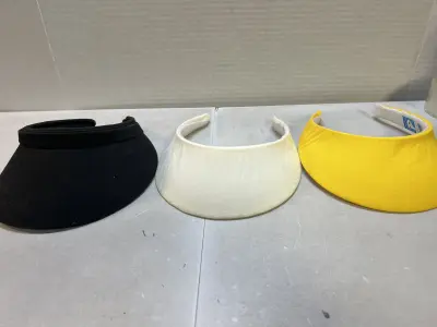 3 visor hats